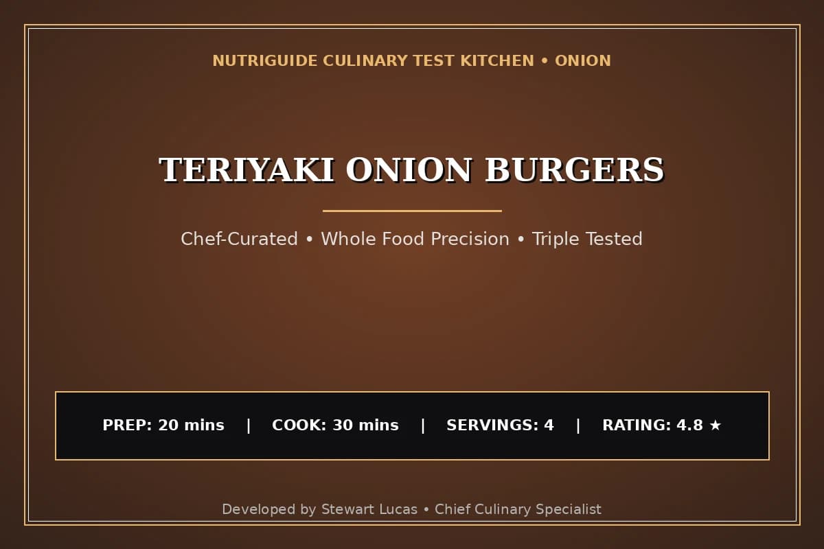 Teriyaki Onion Burgers