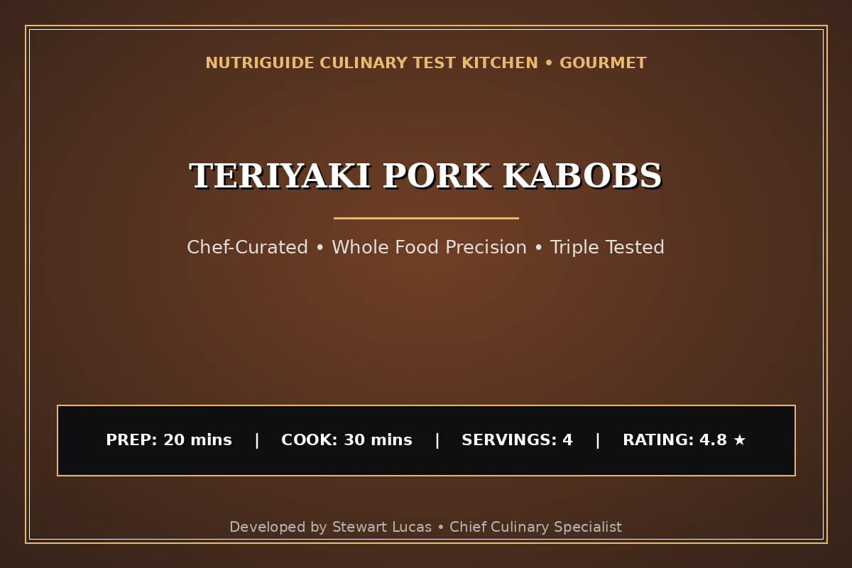 Teriyaki Pork Kabobs