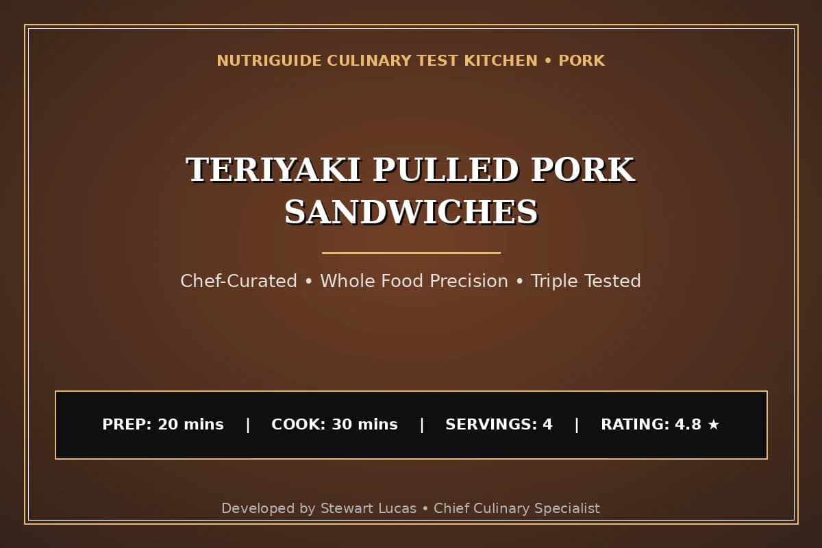 Teriyaki Pulled Pork Sandwiches