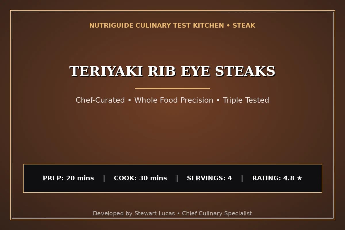 Teriyaki Rib Eye Steaks