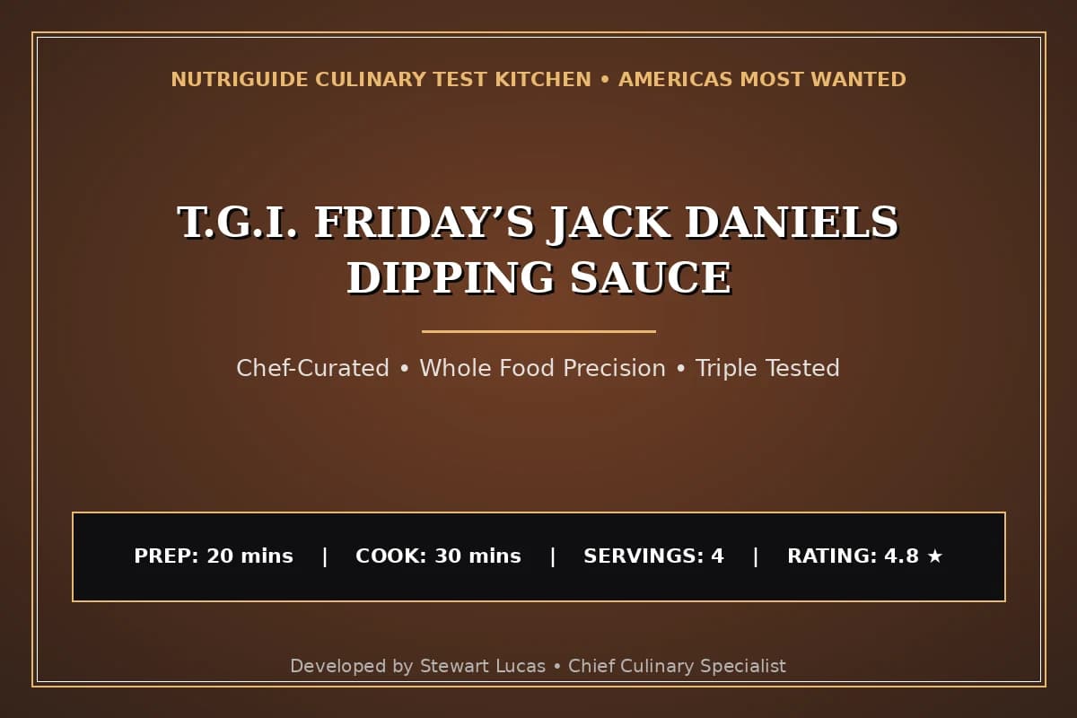 T.G.I. Friday’S Jack Daniels Dipping Sauce