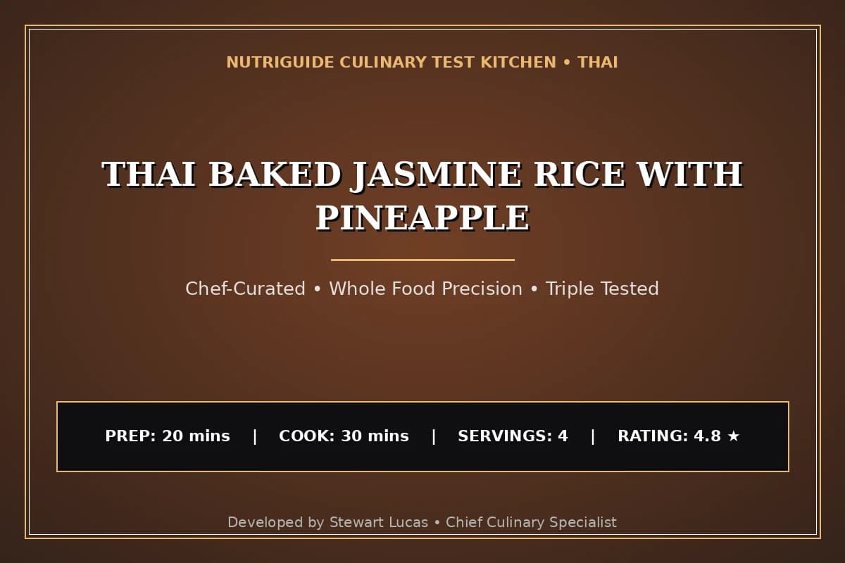 Thai Baked Jasmine Rice With Pineapple