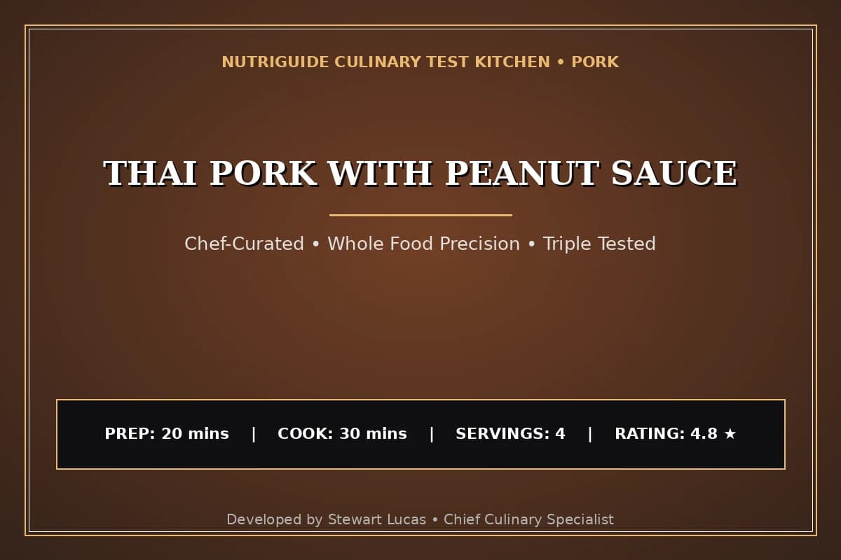 Thai Pork With Peanut Sauce