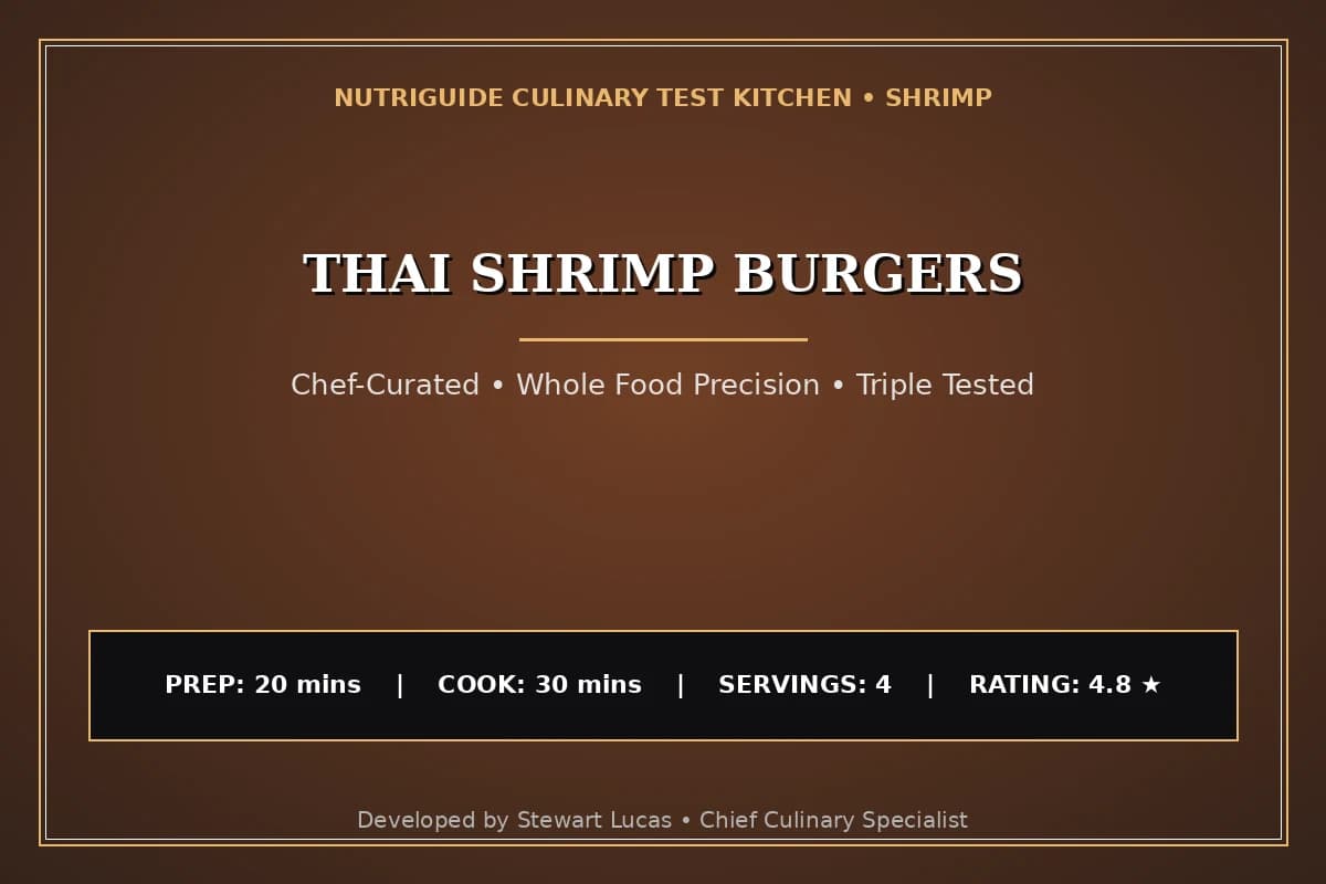 Thai Shrimp Burgers