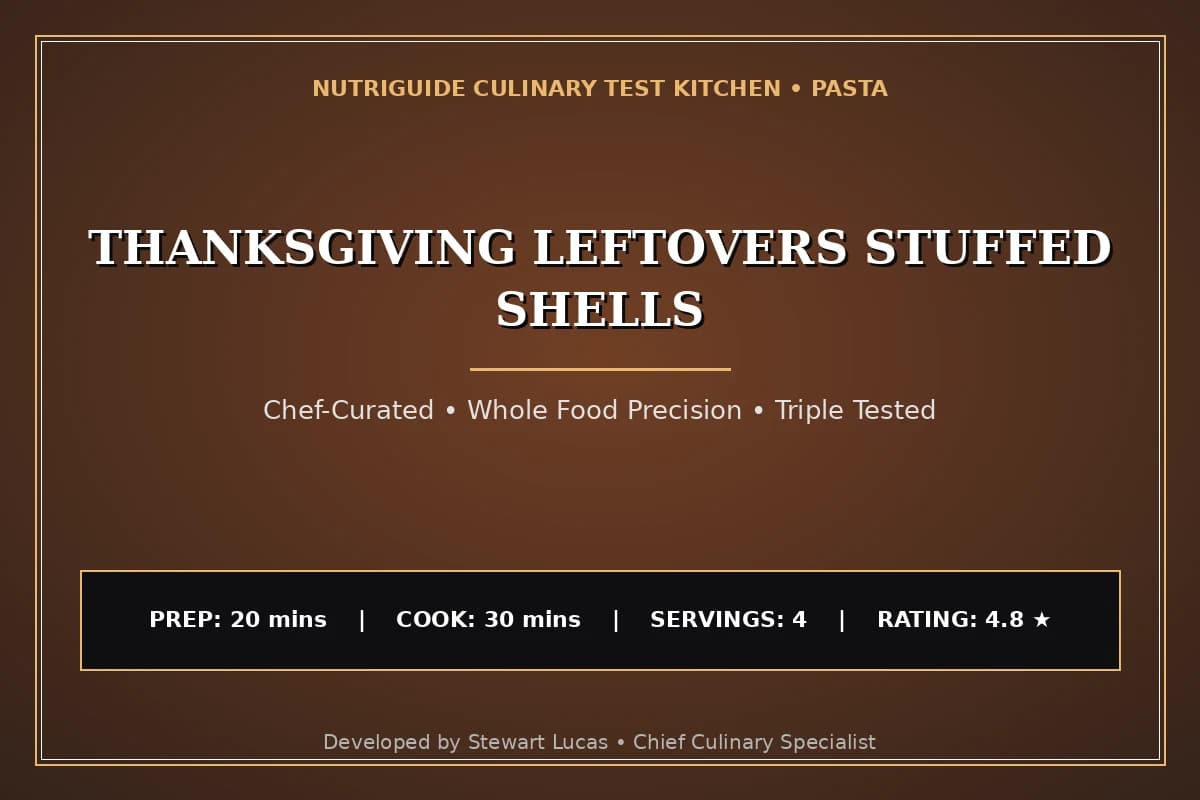 Thanksgiving Leftovers Stuffed Shells