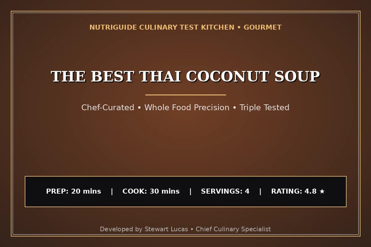The Best Thai Coconut Soup