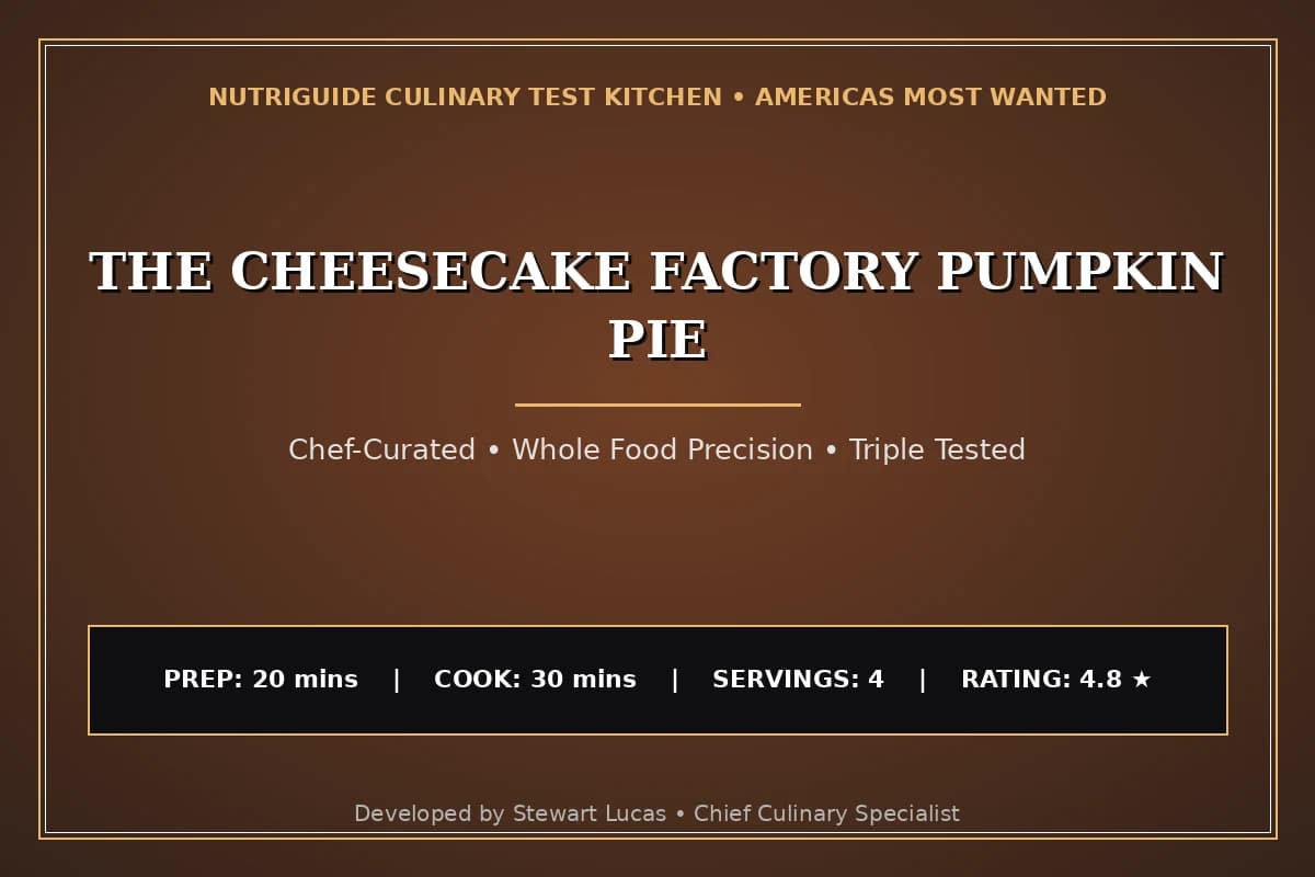 The Cheesecake Factory Pumpkin Pie
