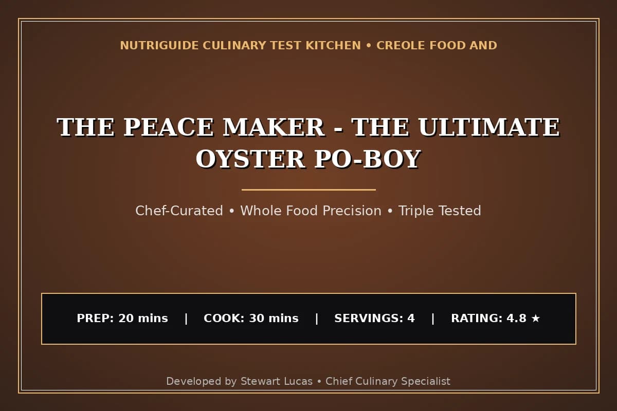 The Peace Maker - The Ultimate Oyster Po-Boy