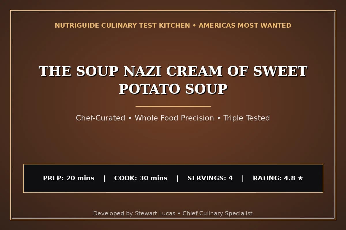 The Soup Nazi Cream Of Sweet Potato Soup