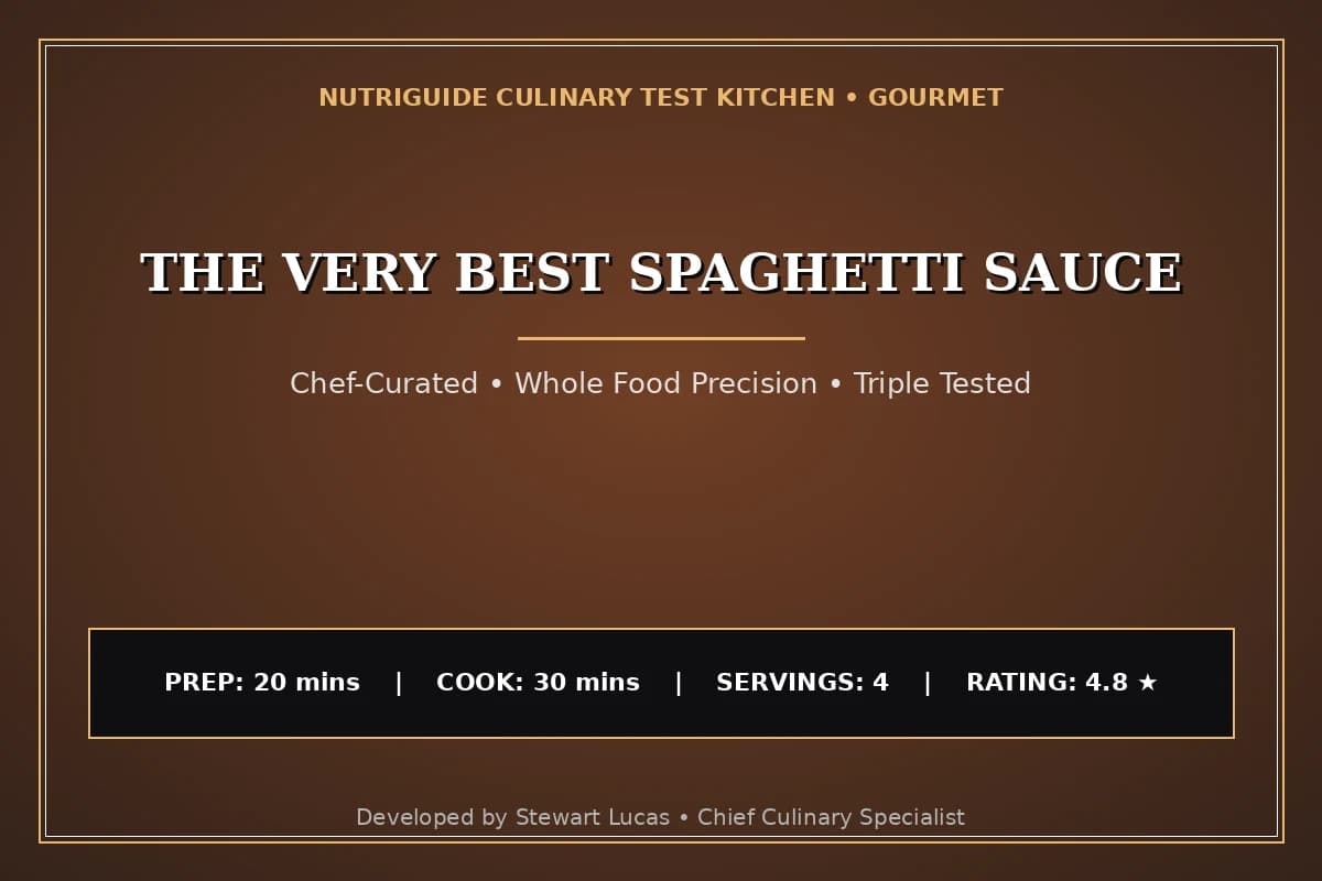 The Very Best Spaghetti Sauce
