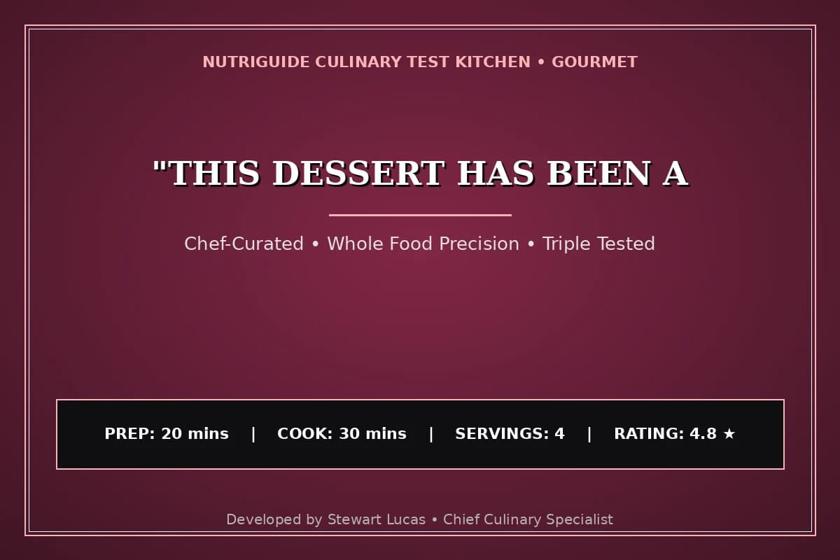"This Dessert Has Been A