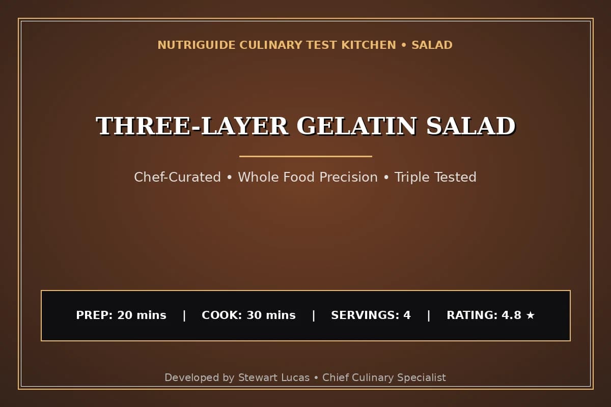 Three-Layer Gelatin Salad