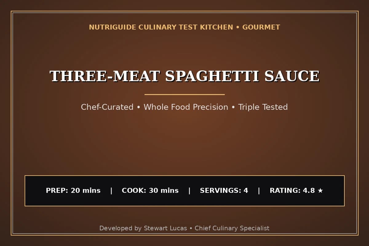Three-Meat Spaghetti Sauce