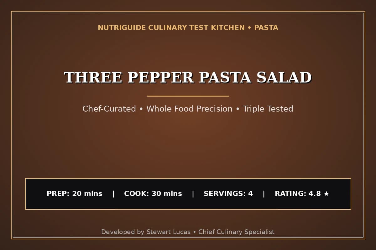 Three Pepper Pasta Salad