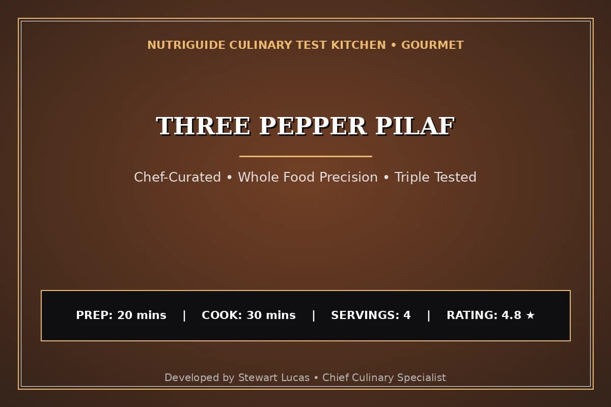 Three Pepper Pilaf