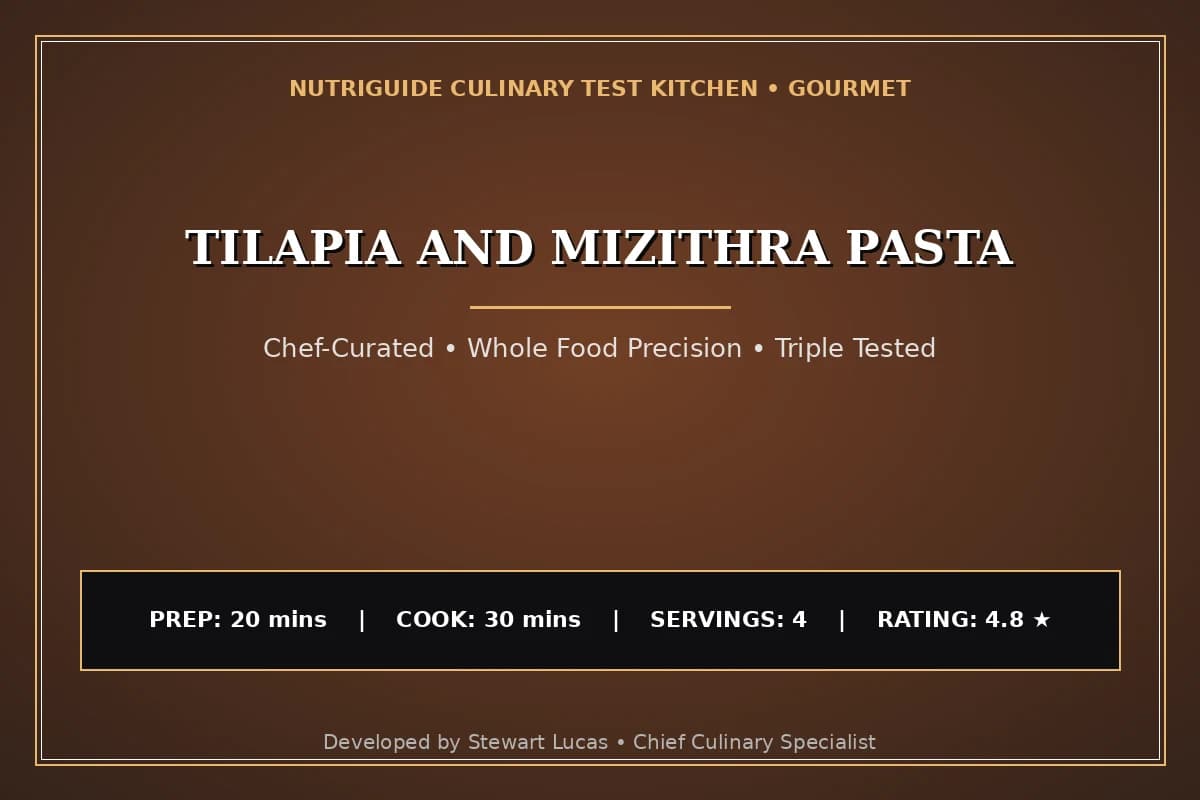Tilapia And Mizithra Pasta