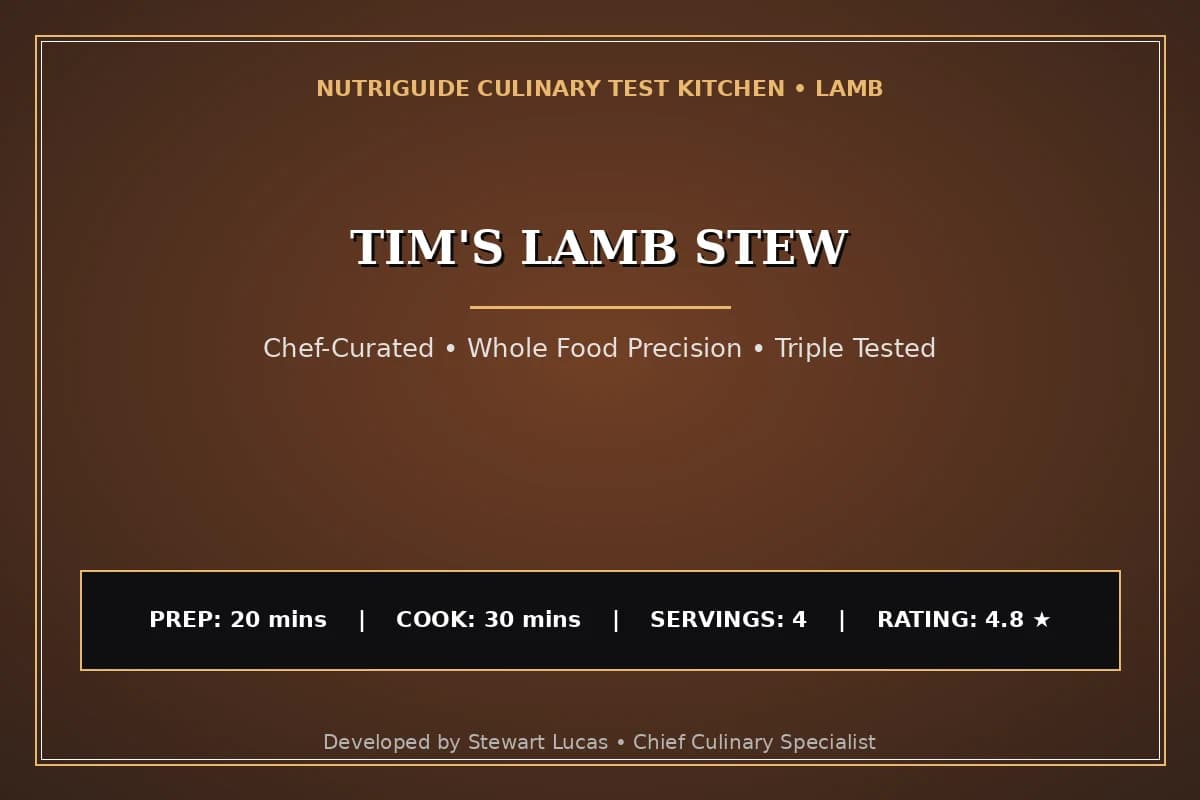 Tim'S Lamb Stew