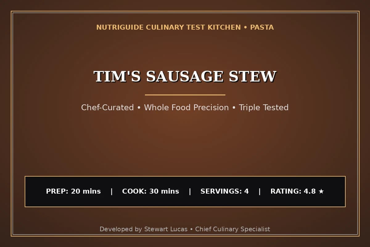 Tim'S Sausage Stew