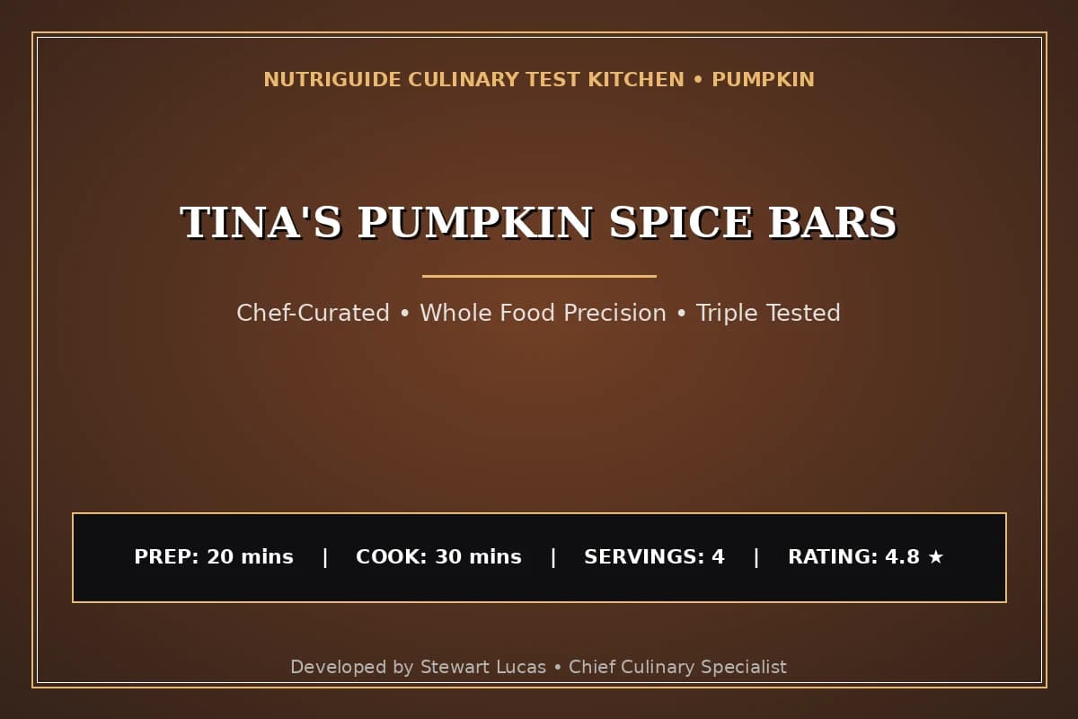 Tina'S Pumpkin Spice Bars