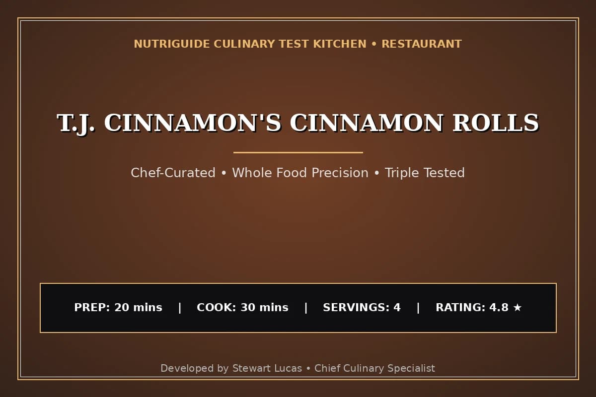 T.J. Cinnamon'S Cinnamon Rolls