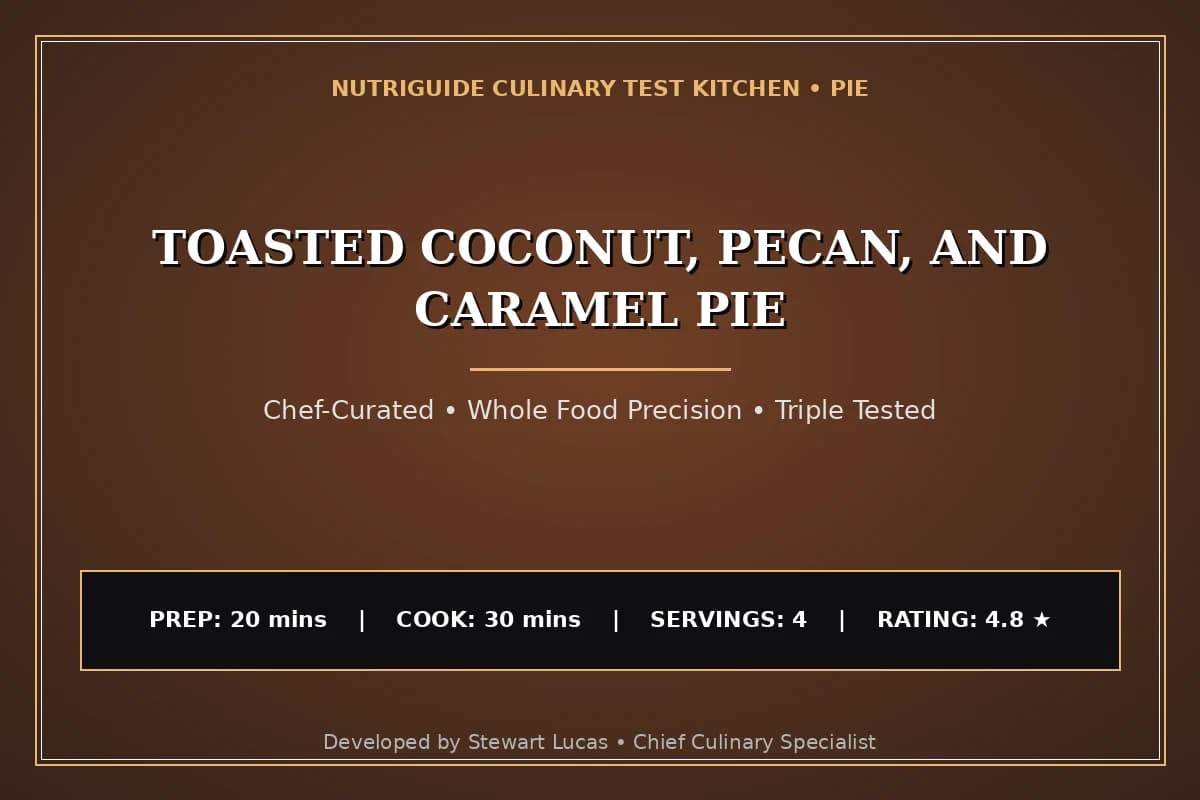Toasted Coconut, Pecan, And Caramel Pie