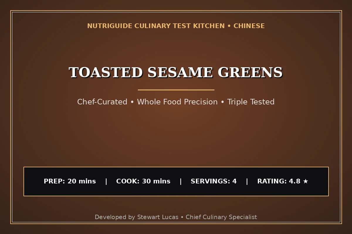 Toasted Sesame Greens