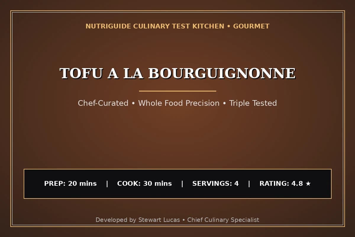 Tofu A La Bourguignonne