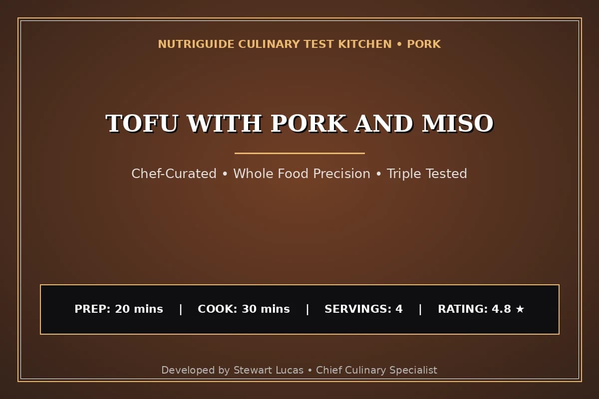 Tofu With Pork And Miso