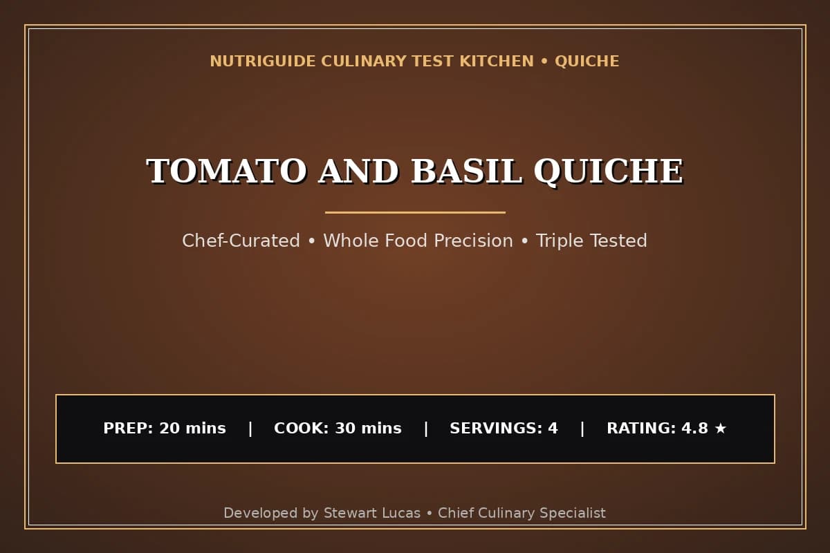 Tomato And Basil Quiche