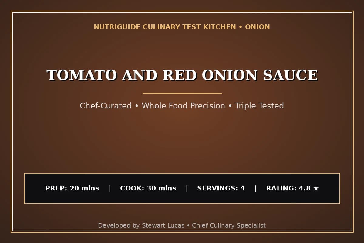 Tomato And Red Onion Sauce