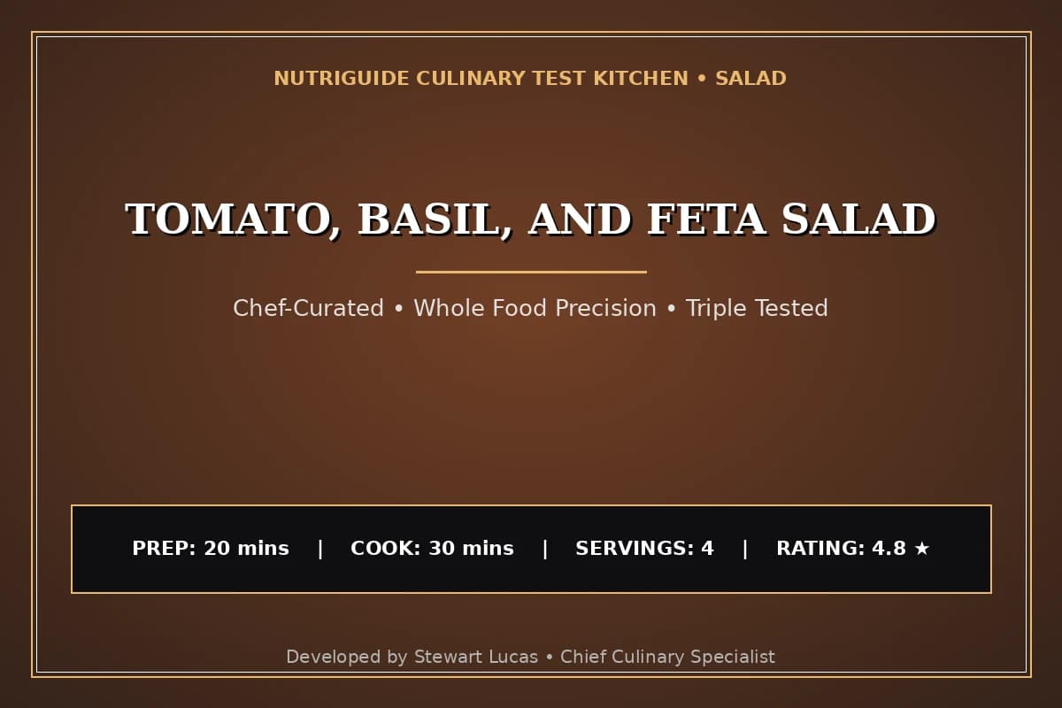 Tomato, Basil, And Feta Salad