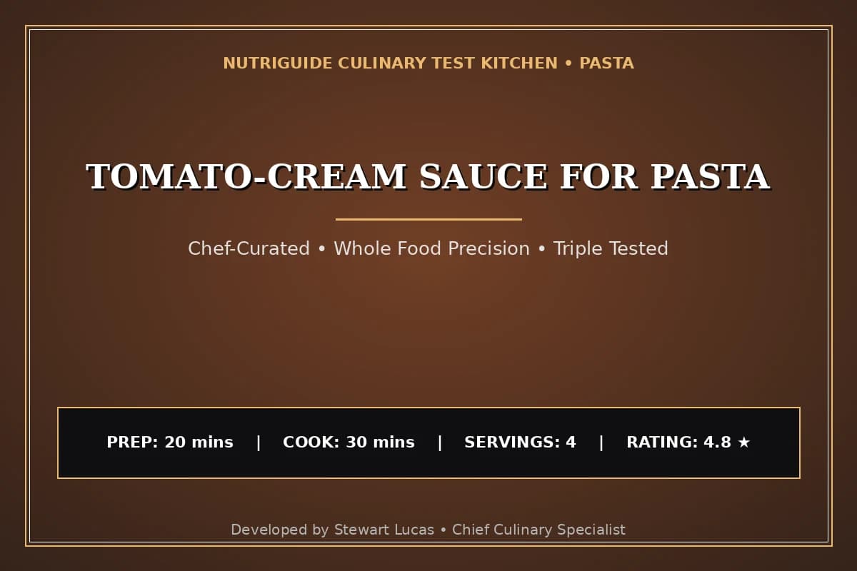 Tomato-Cream Sauce For Pasta