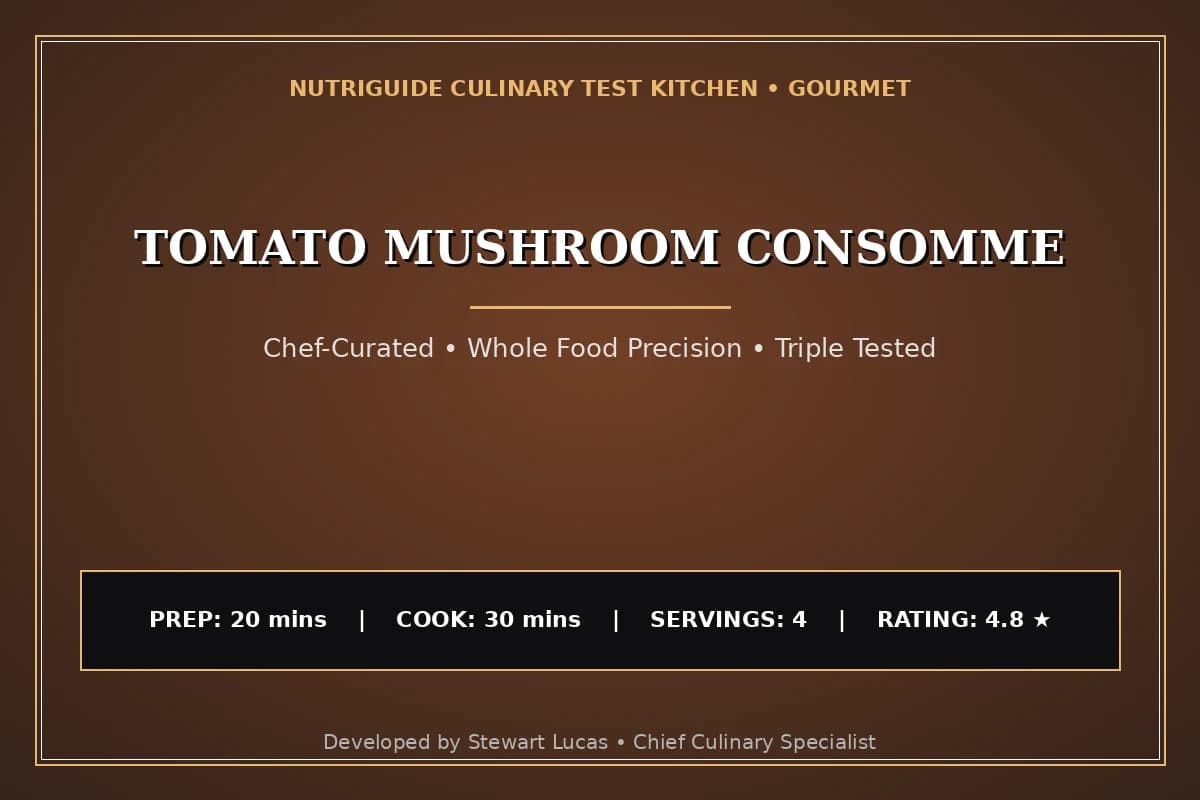 Tomato Mushroom Consomme