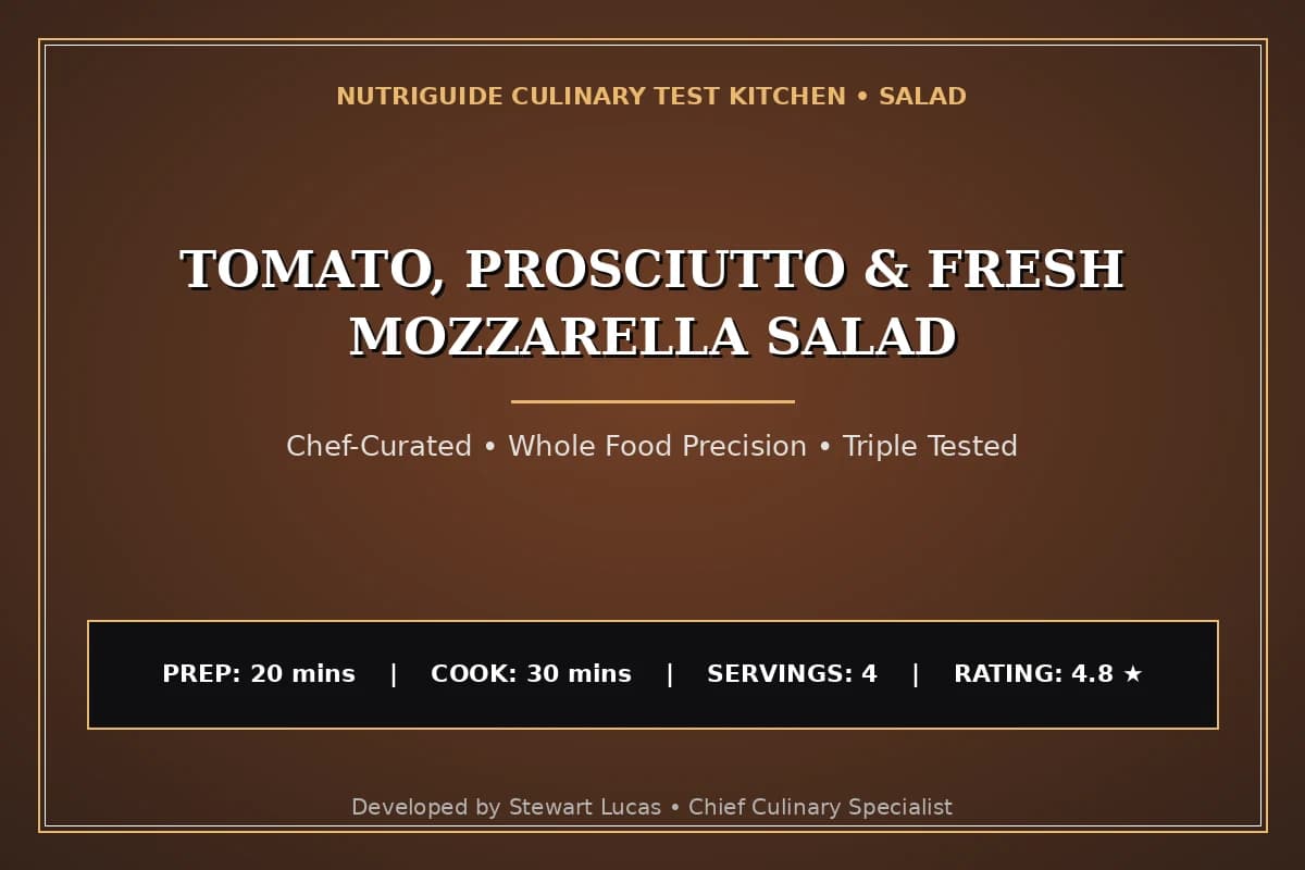 Tomato, Prosciutto & Fresh Mozzarella Salad