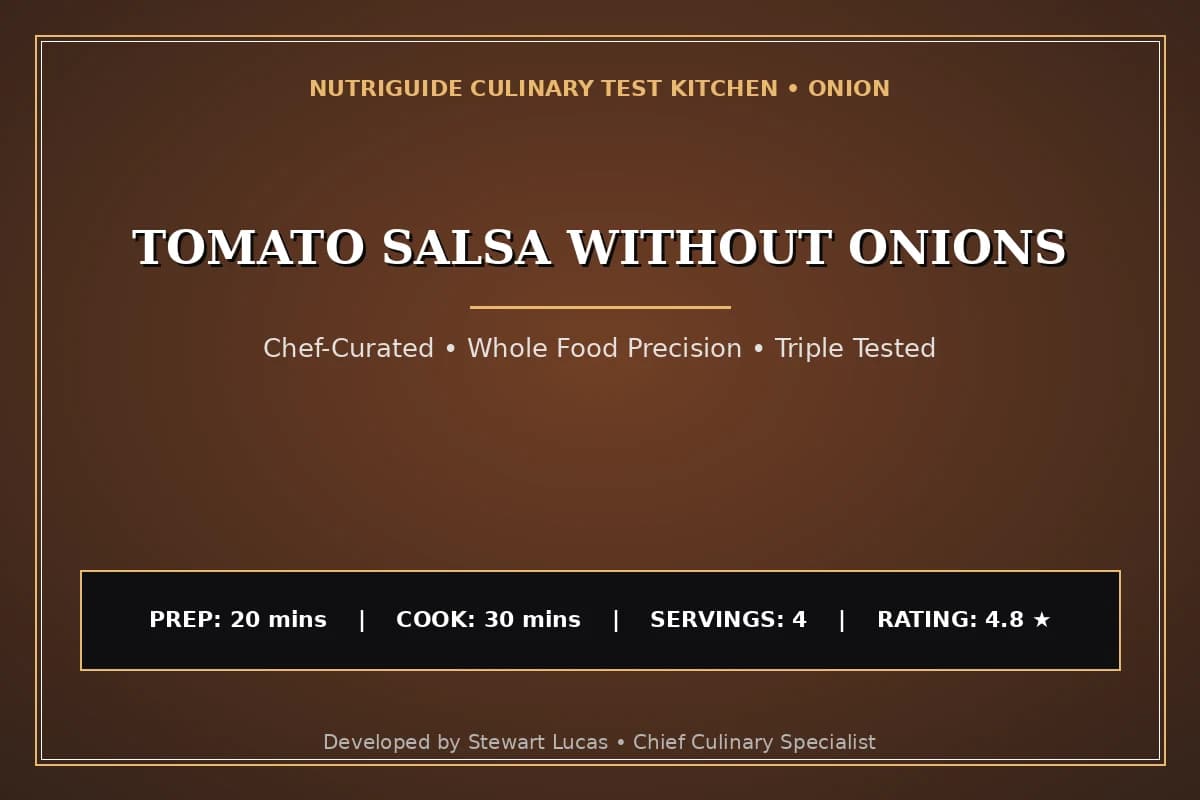 Tomato Salsa Without Onions