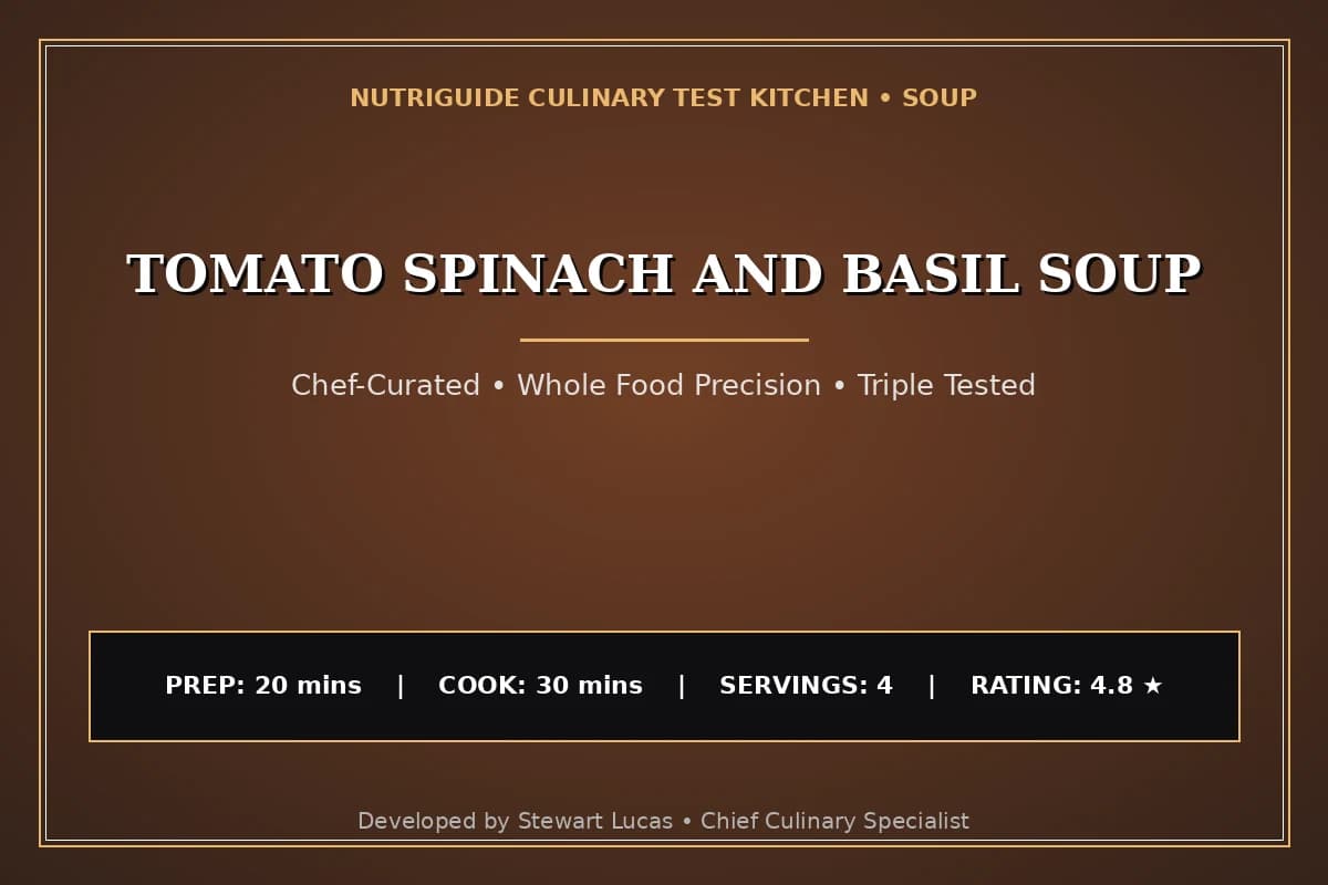 Tomato Spinach And Basil Soup
