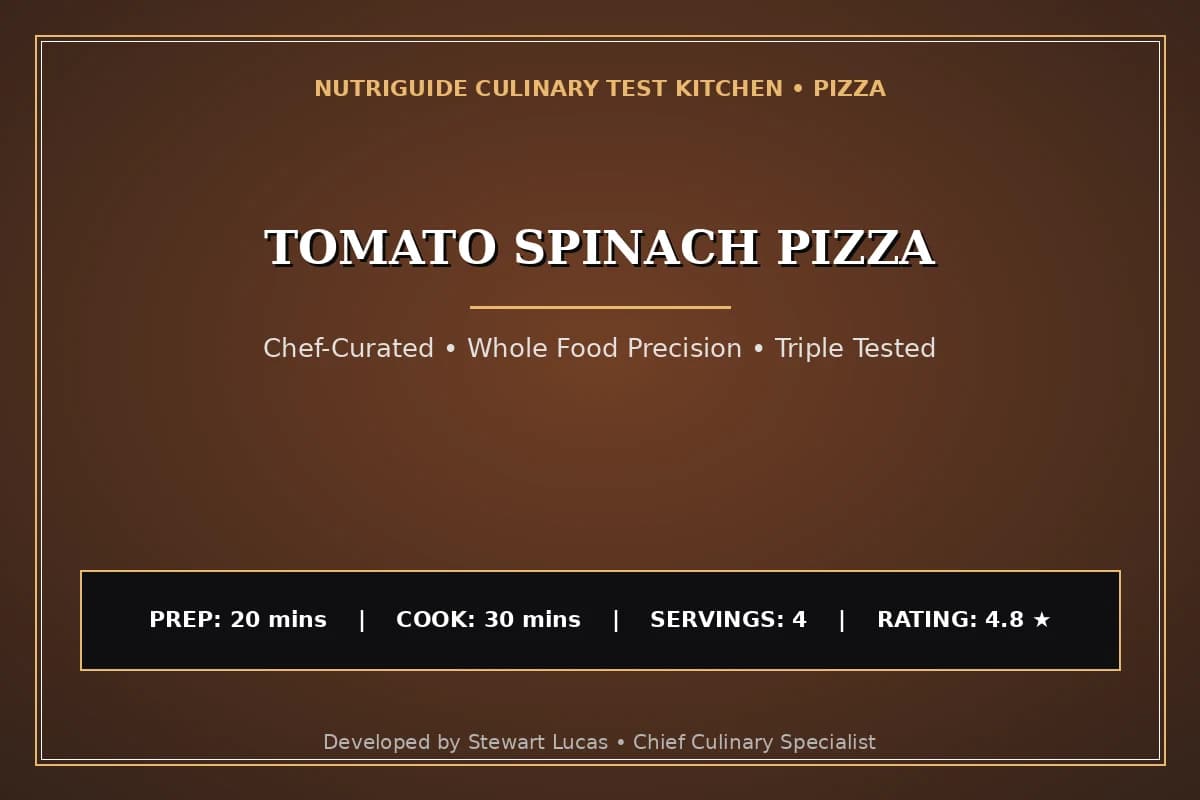 Tomato Spinach Pizza