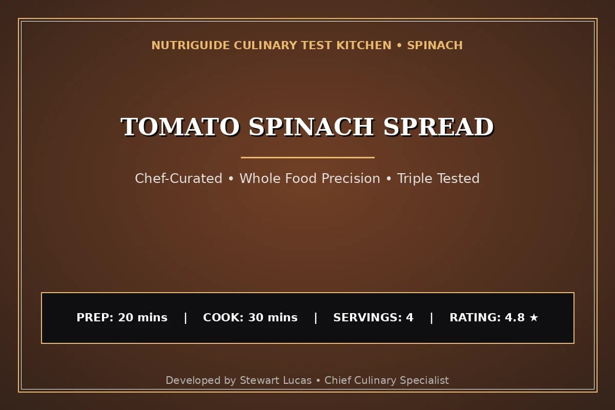 Tomato Spinach Spread