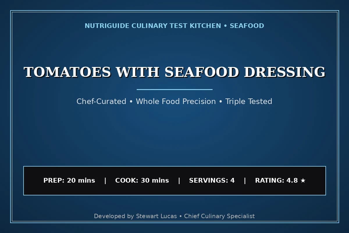 Tomatoes With Seafood Dressing