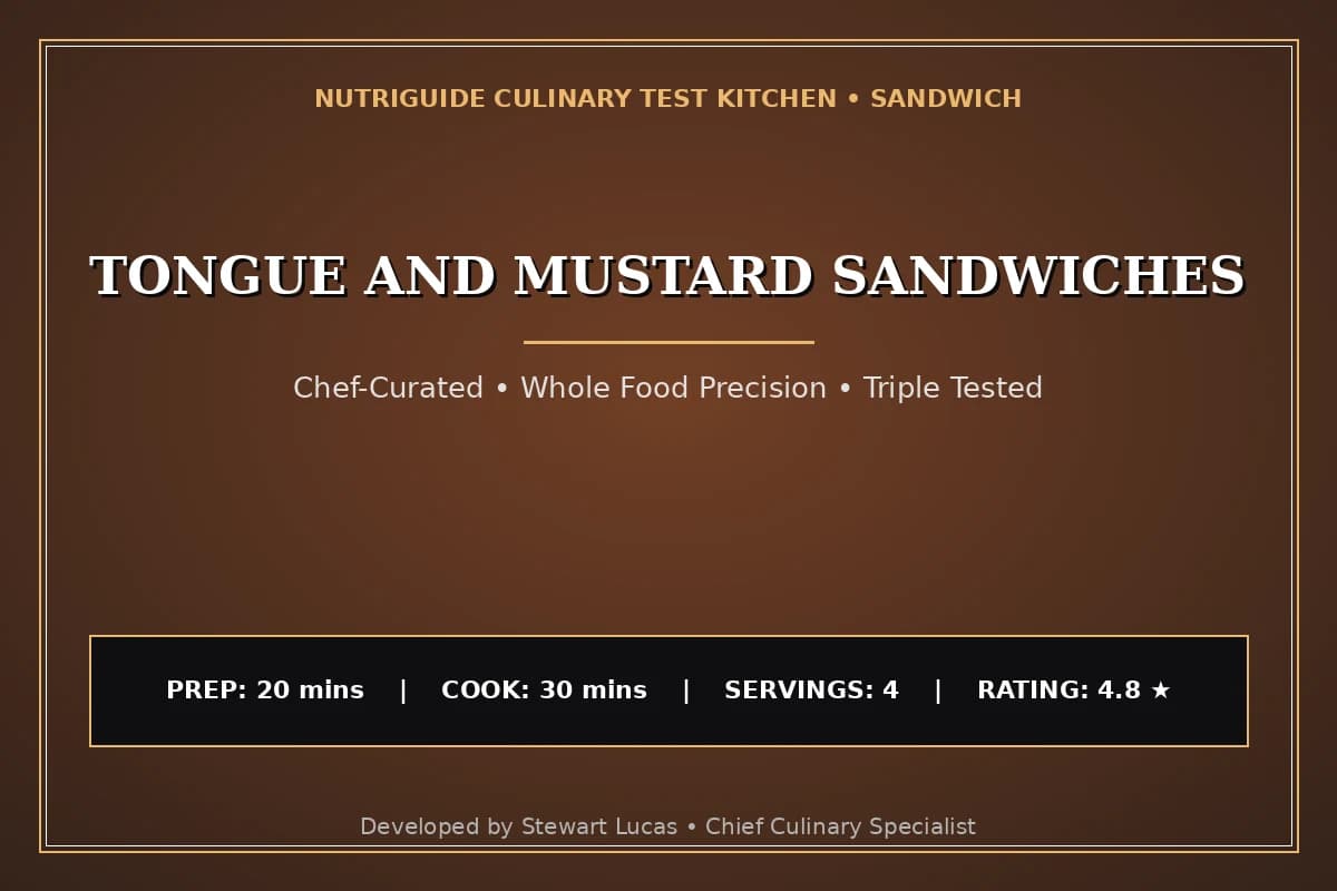 Tongue And Mustard Sandwiches