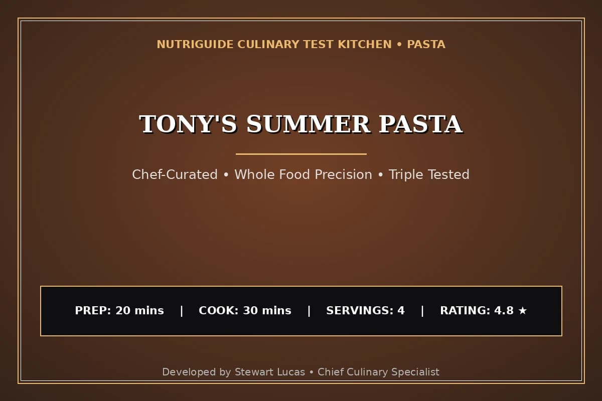 Tony'S Summer Pasta