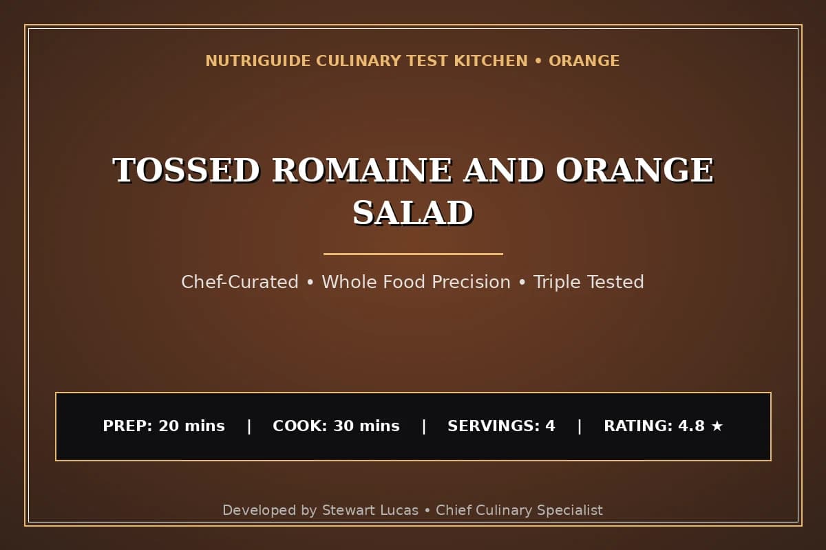 Tossed Romaine And Orange Salad