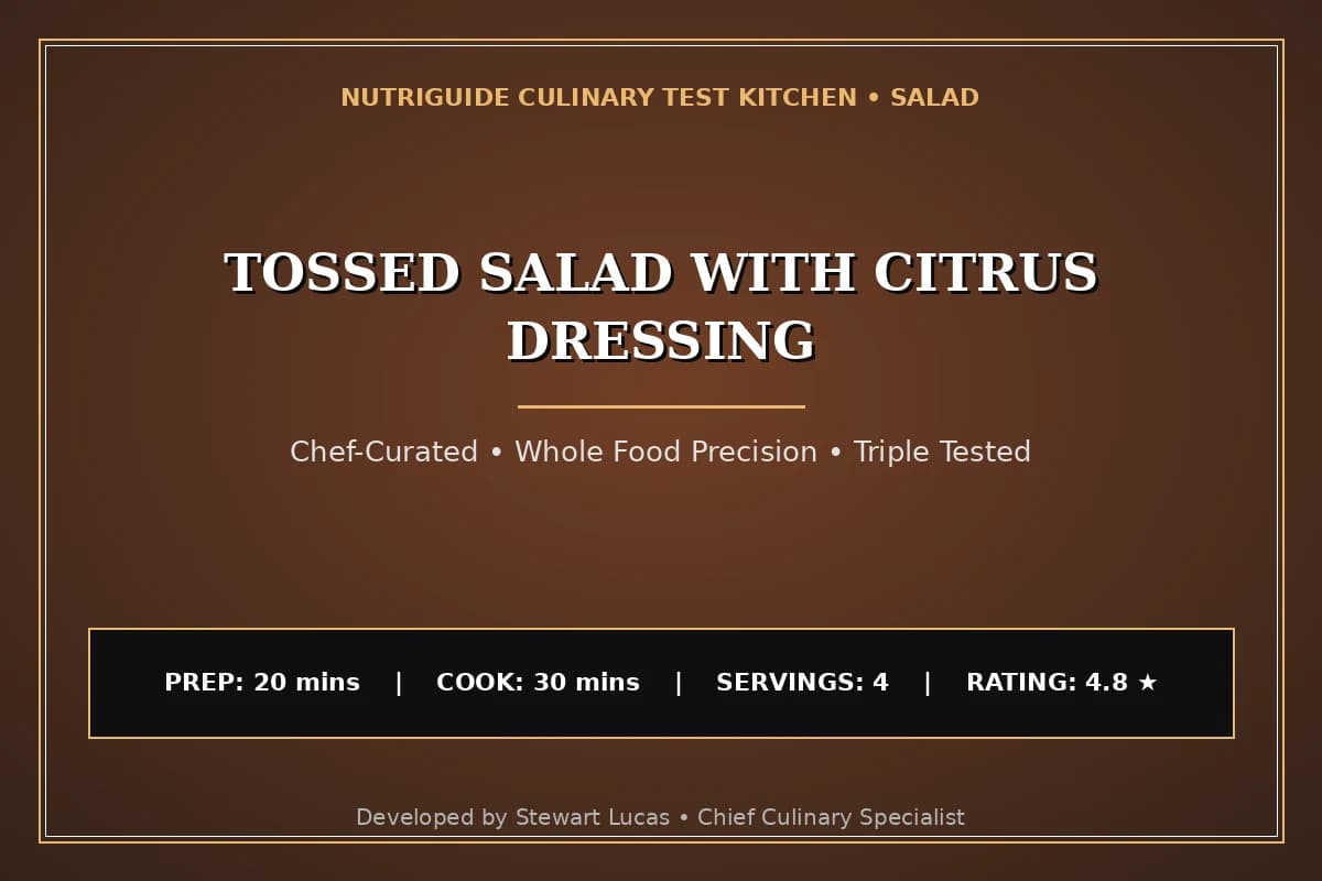 Tossed Salad With Citrus Dressing