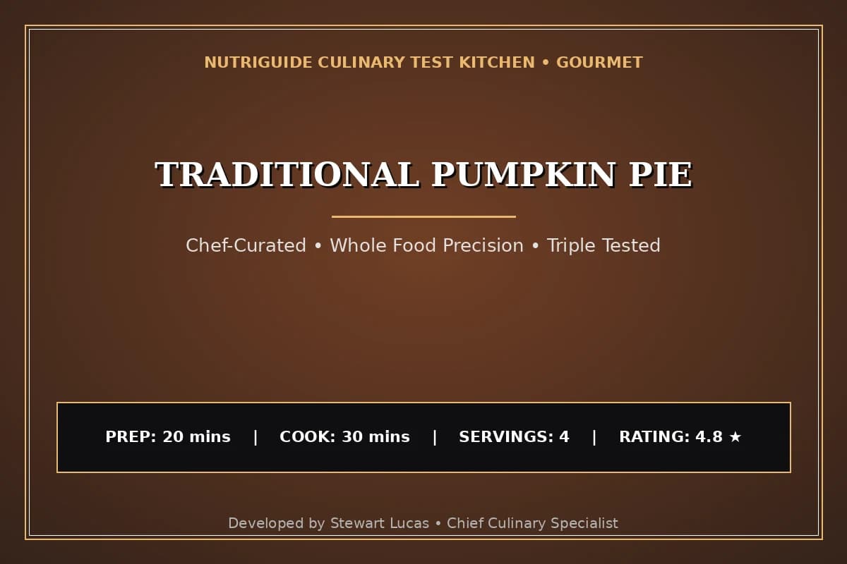 Traditional Pumpkin Pie