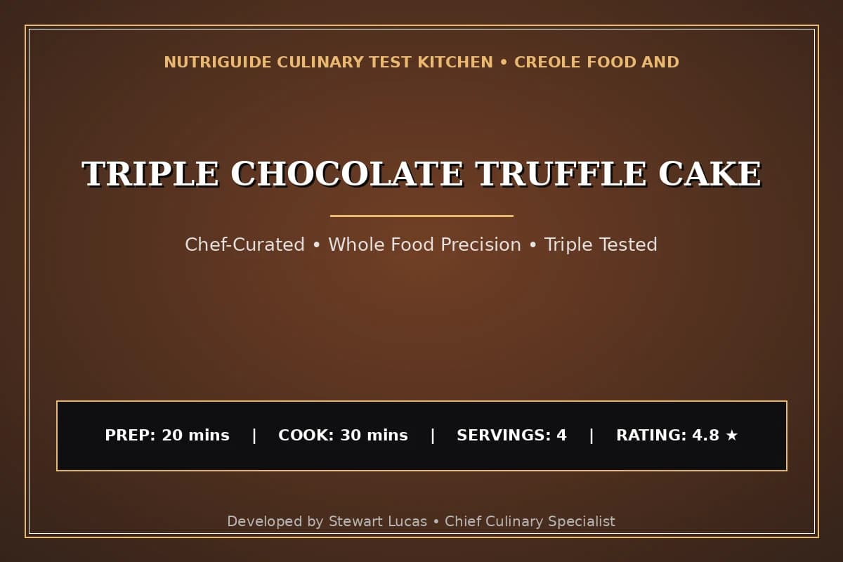 Triple Chocolate Truffle Cake