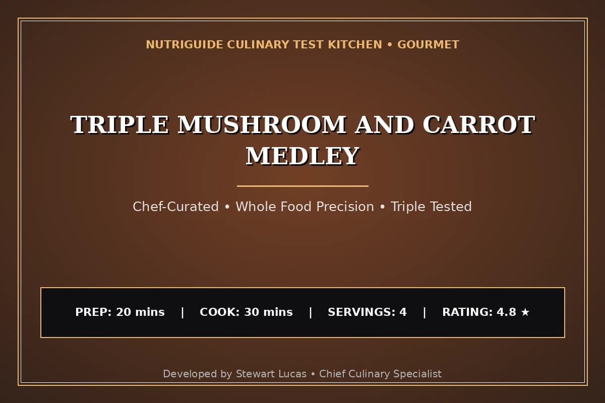 Triple Mushroom And Carrot Medley
