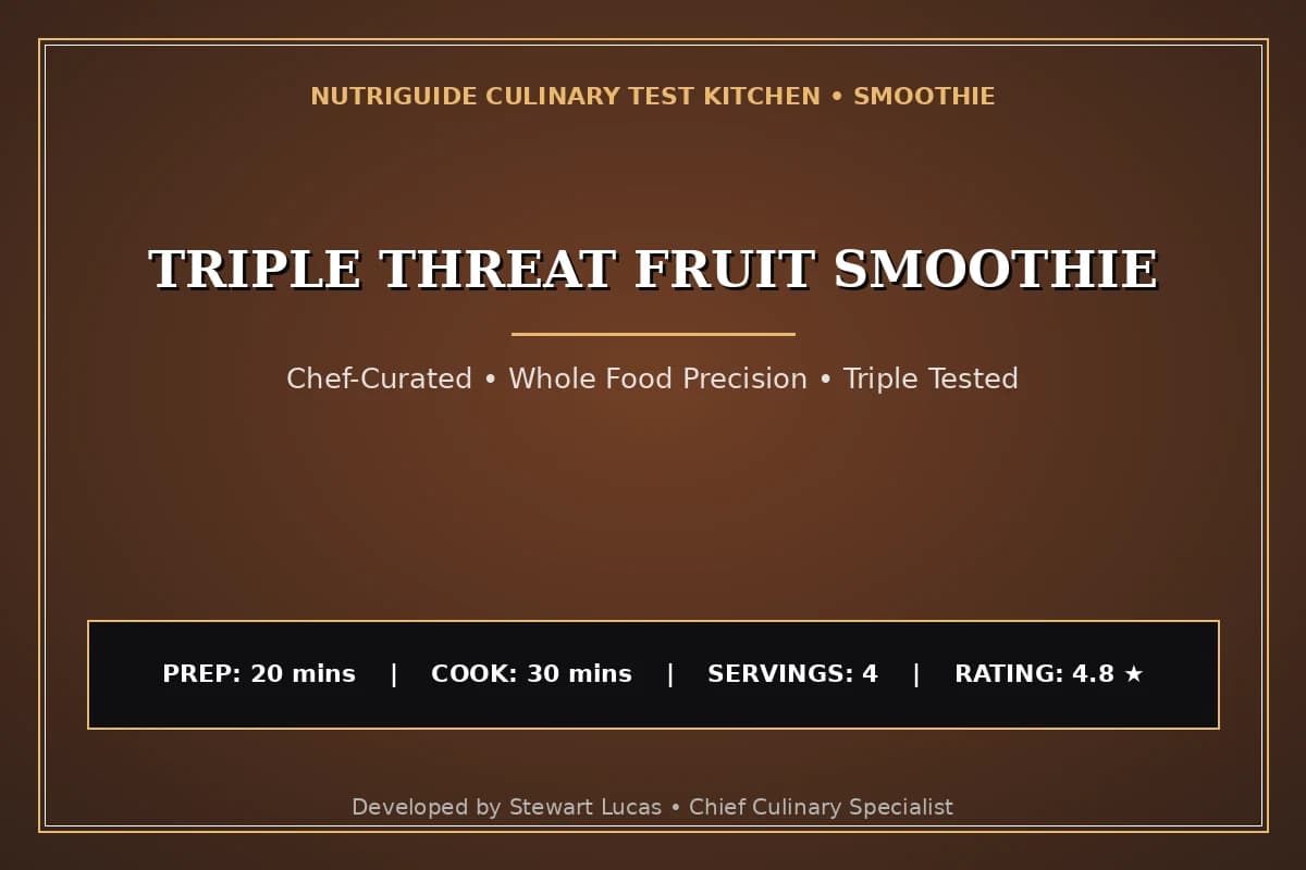 Triple Threat Fruit Smoothie