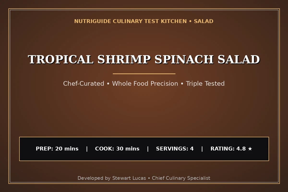 Tropical Shrimp Spinach Salad