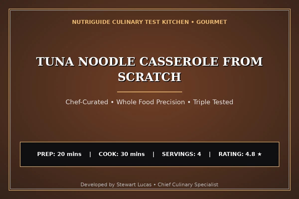 Tuna Noodle Casserole From Scratch