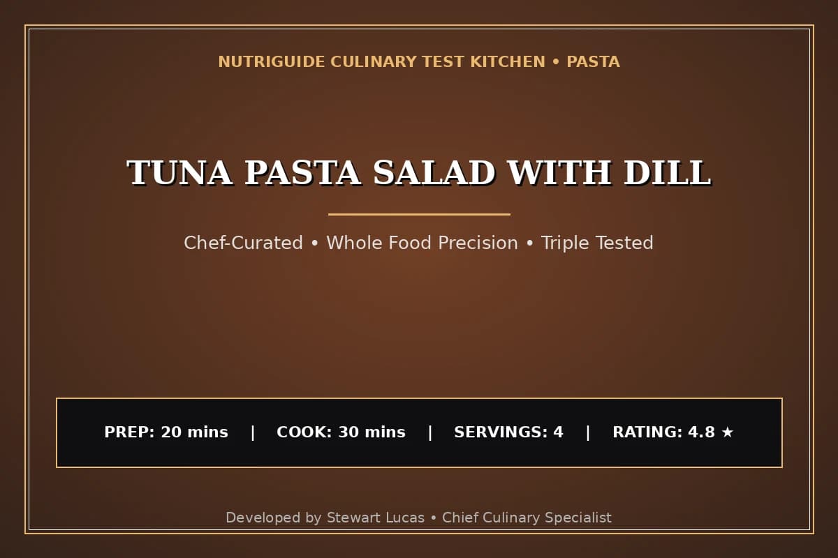 Tuna Pasta Salad With Dill